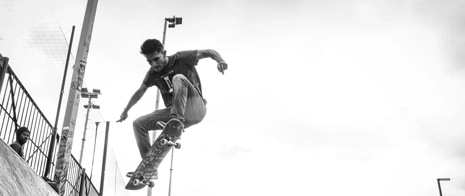 Skater mid-air over a bowl
